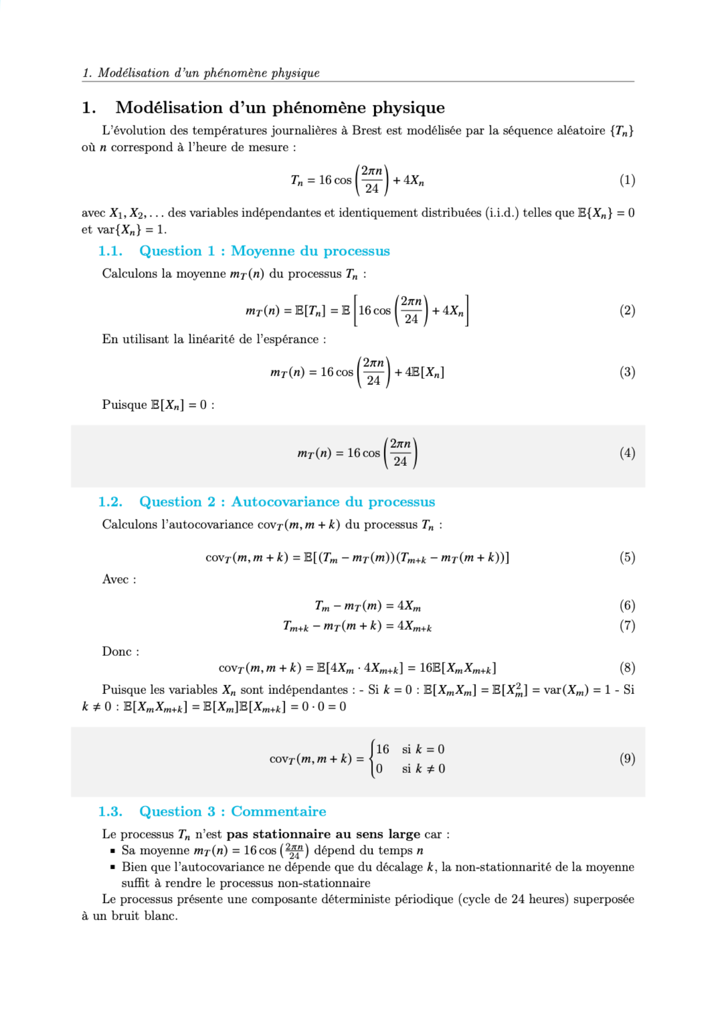Deuxième exemple de correction automatique d'exercice de physique générée par IA